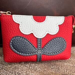 Flower Coin Purse Wallet Genuine Leather Wallet NEW FAST SHIP